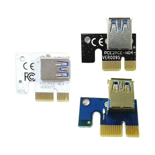 USB Graphics Card Riser Card PCI-E 1X To 16X Mining Adapter Accessory White
