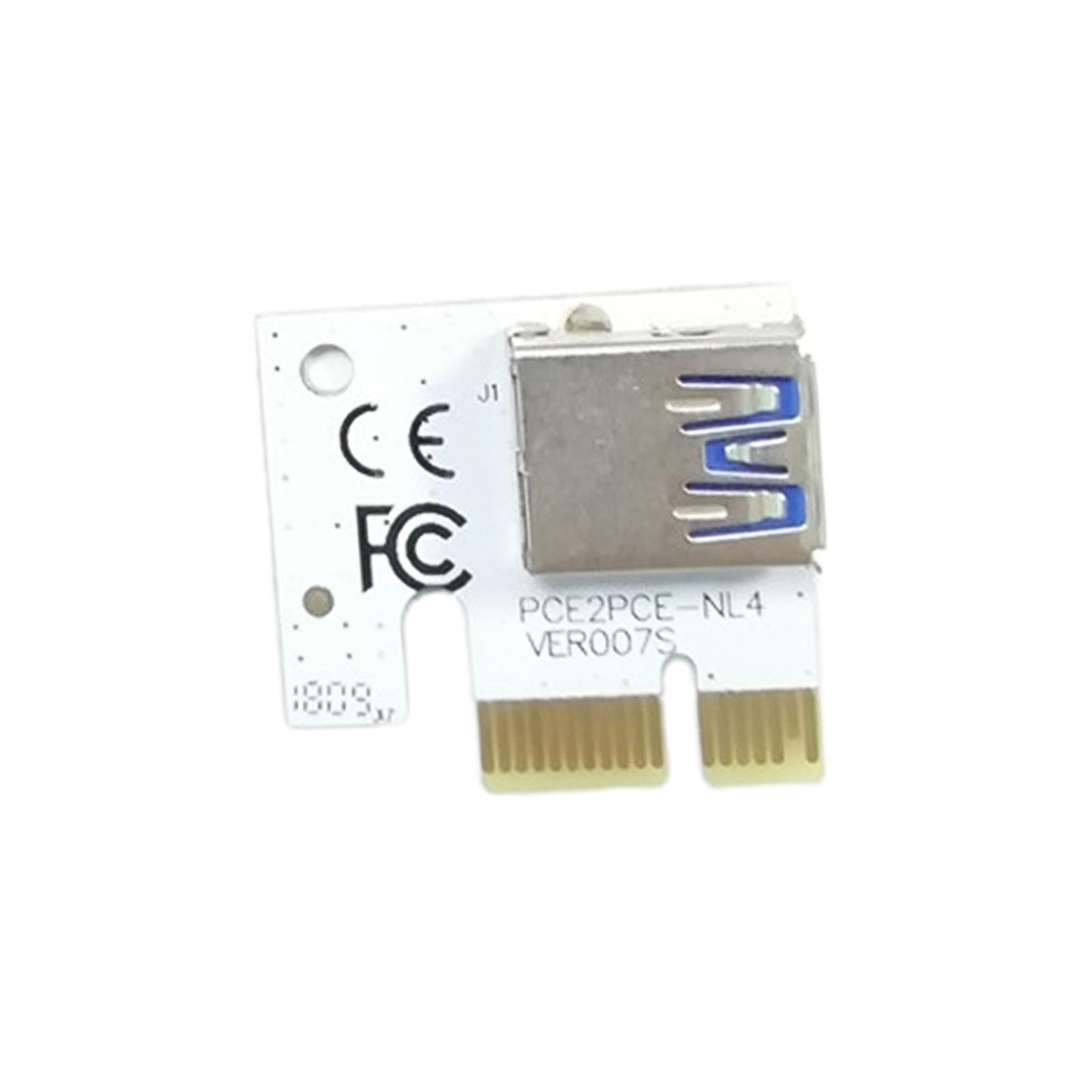 USB Graphics Card Riser Card PCI-E 1X To 16X Mining Adapter Accessory White