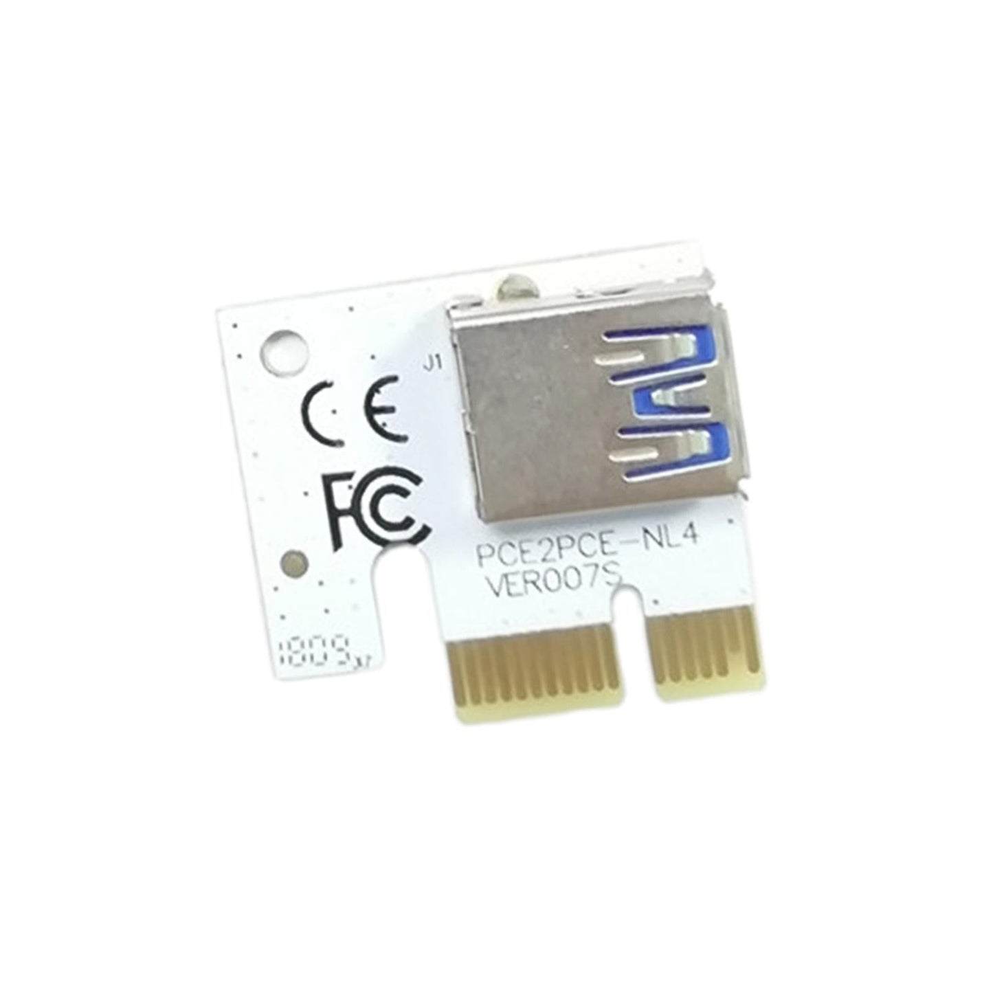 USB Graphics Card Riser Card PCI-E 1X To 16X Mining Adapter Accessory White