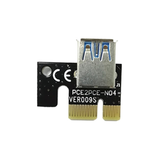 USB Graphics Card Riser Card PCI-E 1X To 16X Mining Adapter Accessory Black