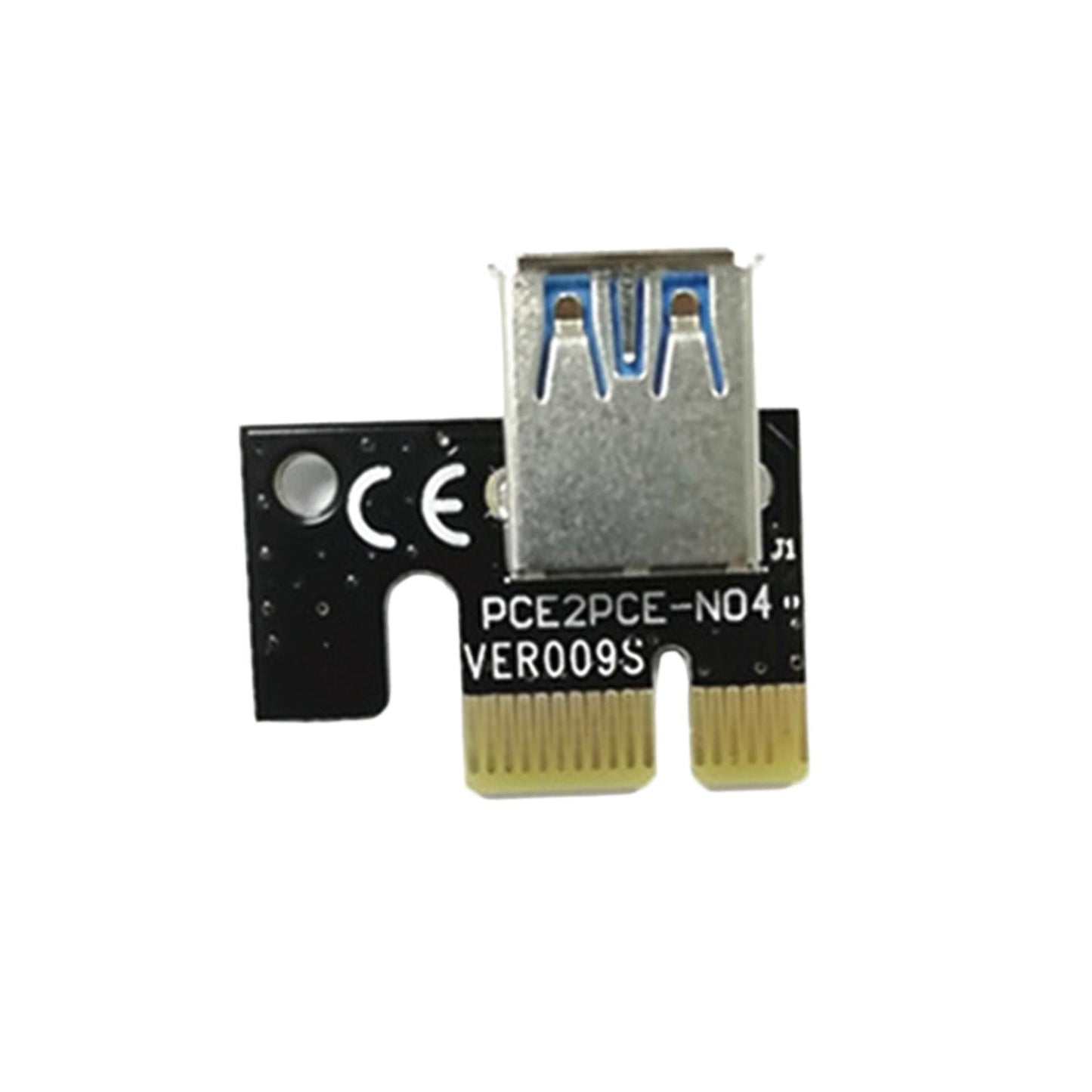 USB Graphics Card Riser Card PCI-E 1X To 16X Mining Adapter Accessory Black