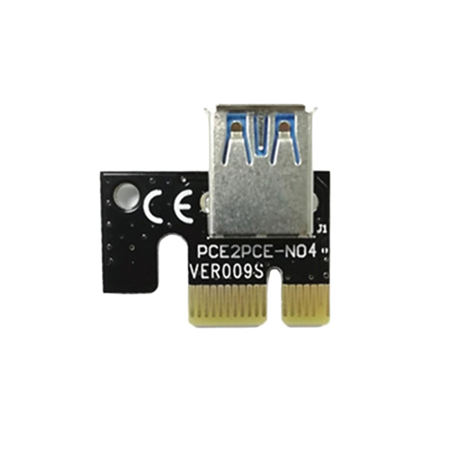 USB Graphics Card Riser Card PCI-E 1X To 16X Mining Adapter Accessory Black