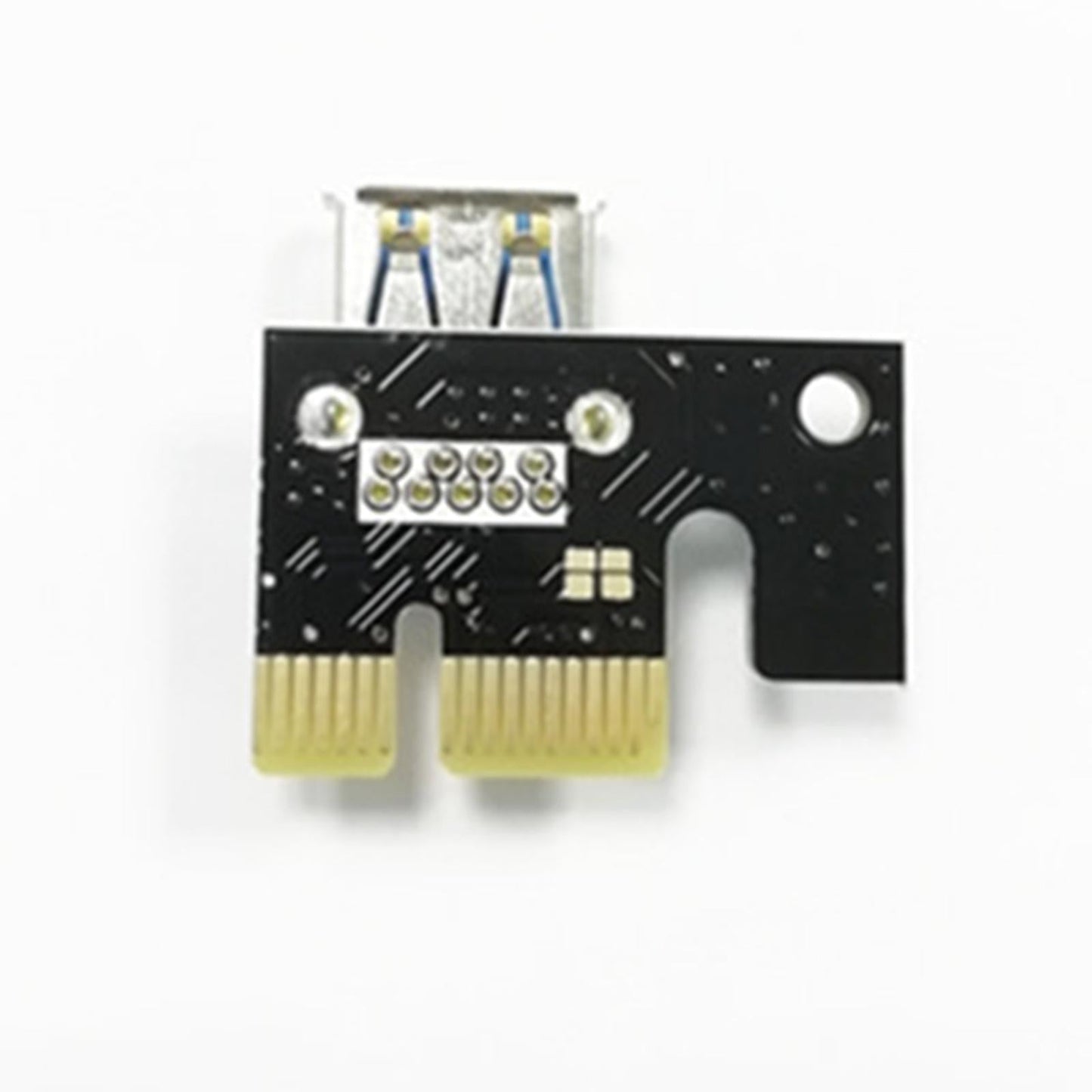 USB Graphics Card Riser Card PCI-E 1X To 16X Mining Adapter Accessory Black