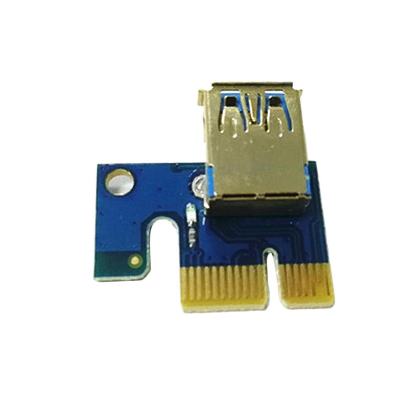 USB Graphics Card Riser Card PCI-E 1X To 16X Mining Adapter Accessory Blue