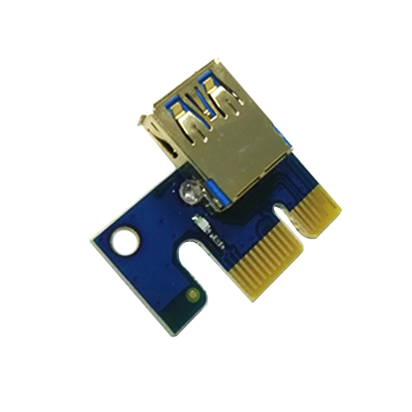 USB Graphics Card Riser Card PCI-E 1X To 16X Mining Adapter Accessory Blue