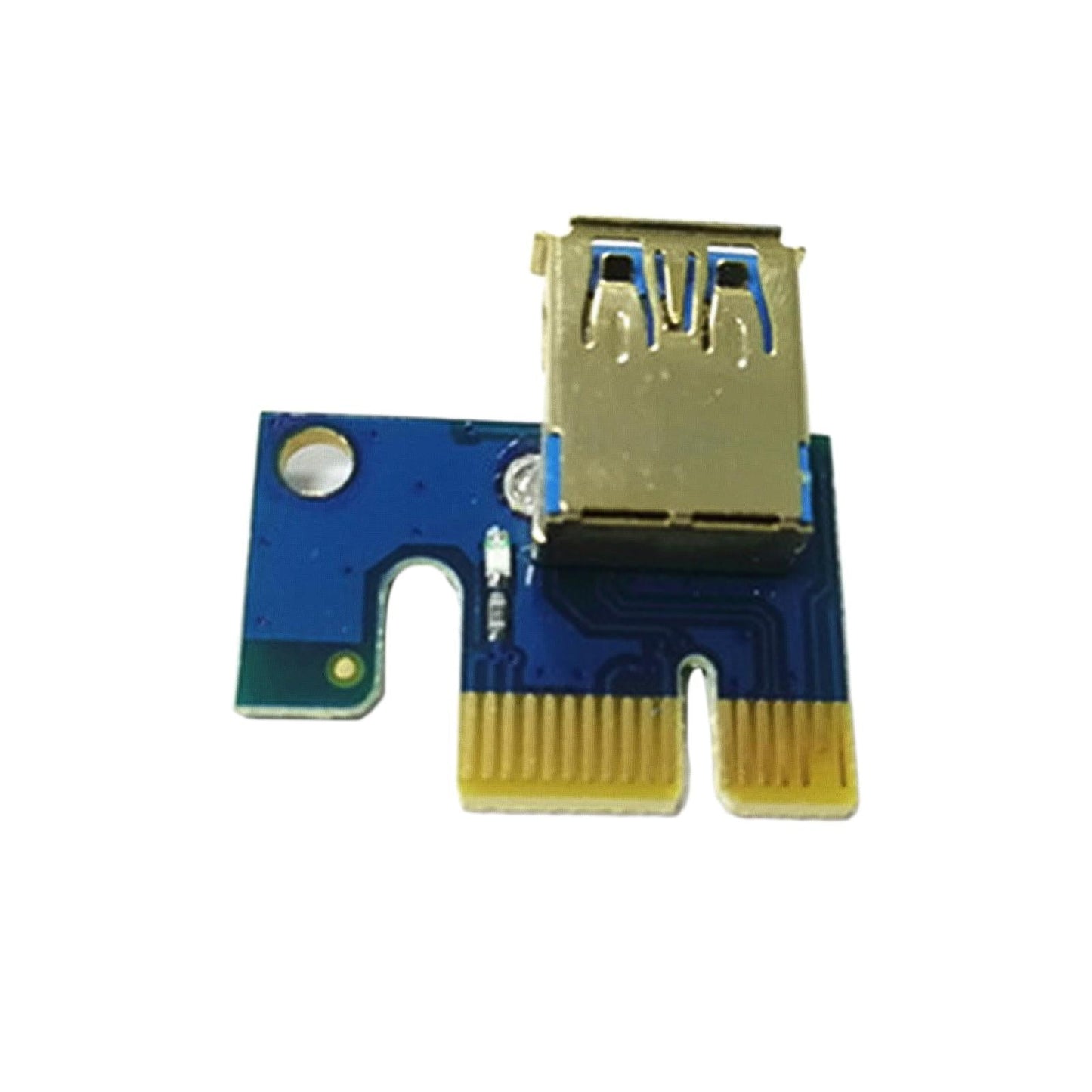 USB Graphics Card Riser Card PCI-E 1X To 16X Mining Adapter Accessory Blue