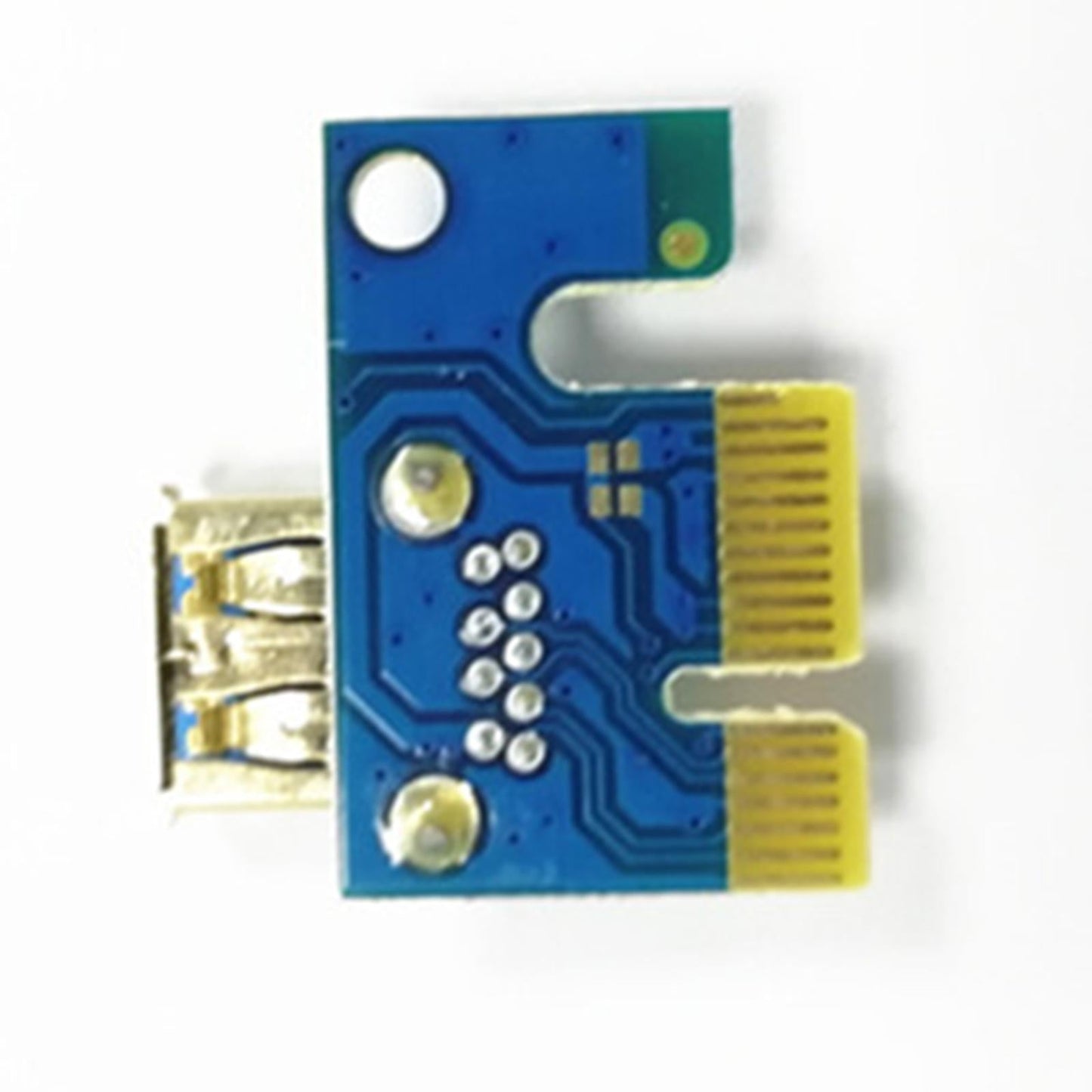 USB Graphics Card Riser Card PCI-E 1X To 16X Mining Adapter Accessory Blue