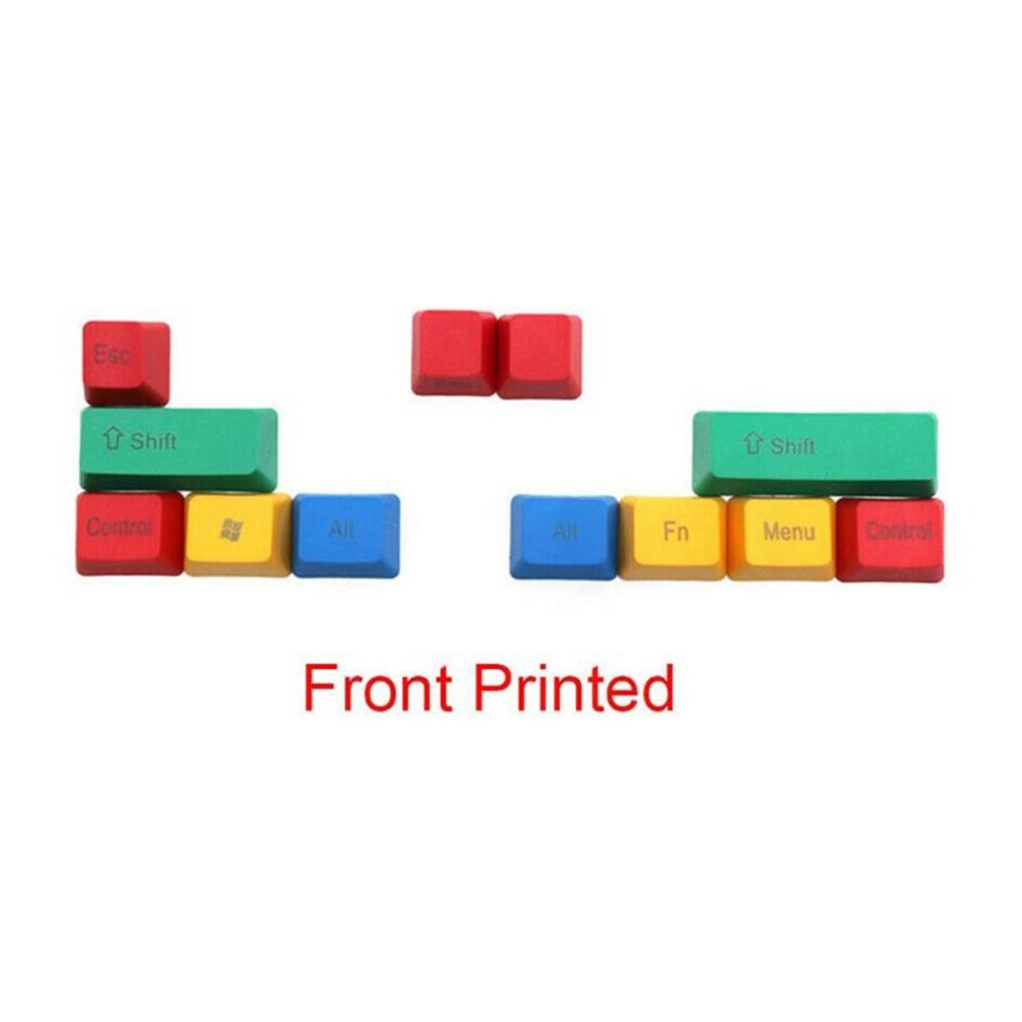 Upgraded PBT Pudding Thick RGBY Keycaps  for Mechanical Keyboards A
