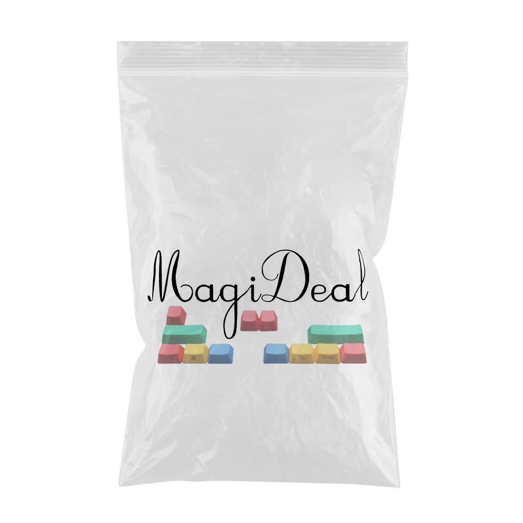 Upgraded PBT Pudding Thick RGBY Keycaps  for Mechanical Keyboards B