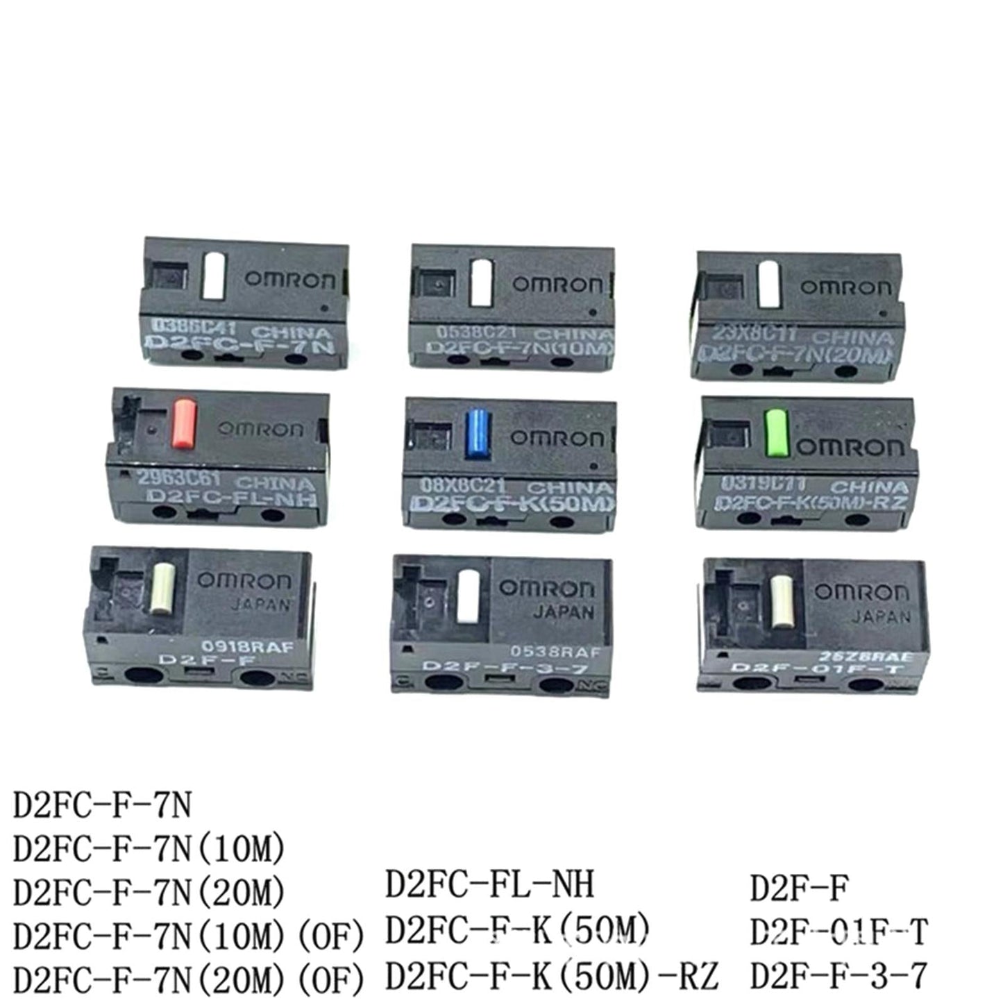 Micro Switch Microswitch Switches for Mouse Mice  D2FC-F-K(50M)