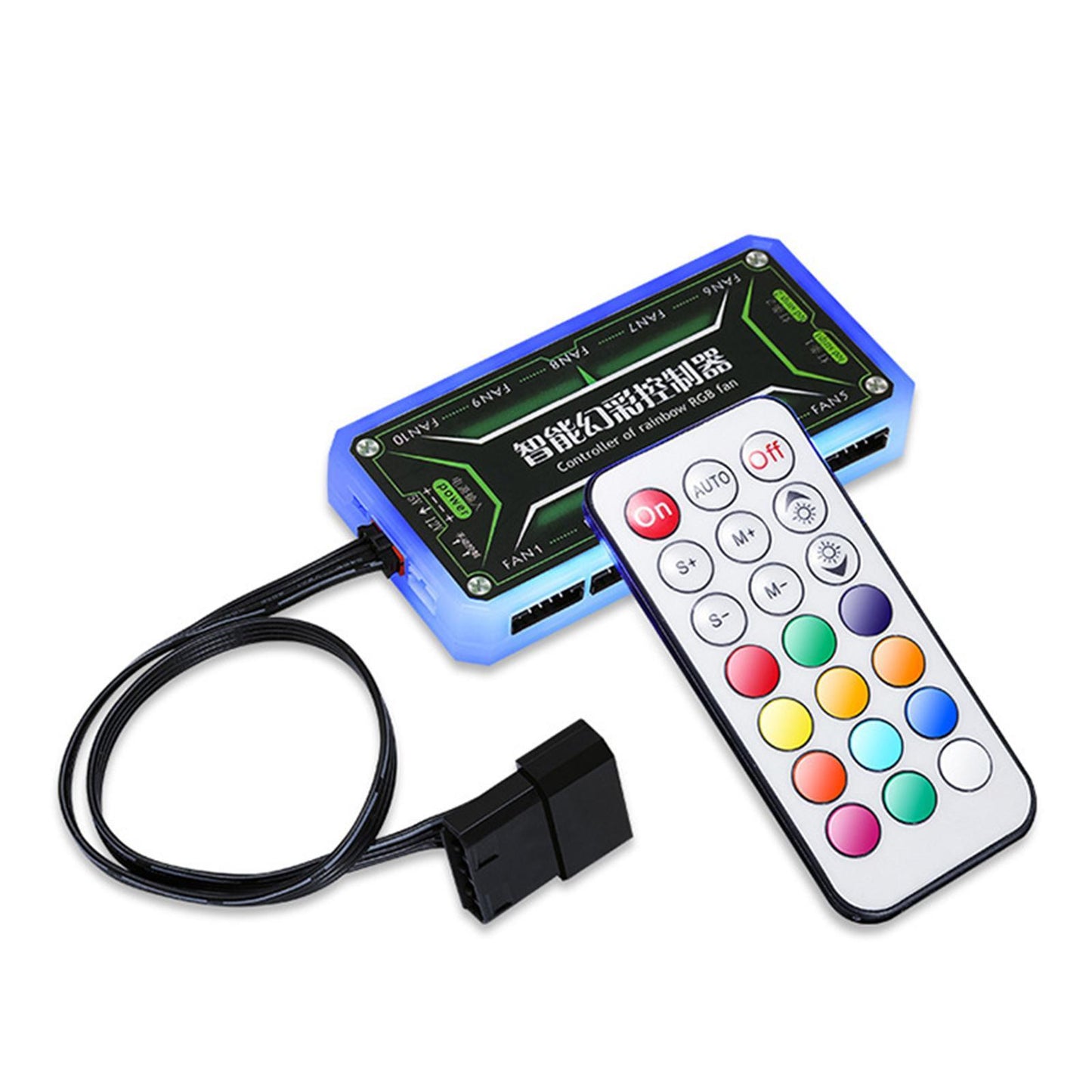 5V RGB Desktop Computer Cooler Fan Heatsink Fans 4P Self-control