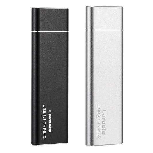 Portable SSD USB3.1 SSD Data Transfer Solid State Drive for Phone PC Black