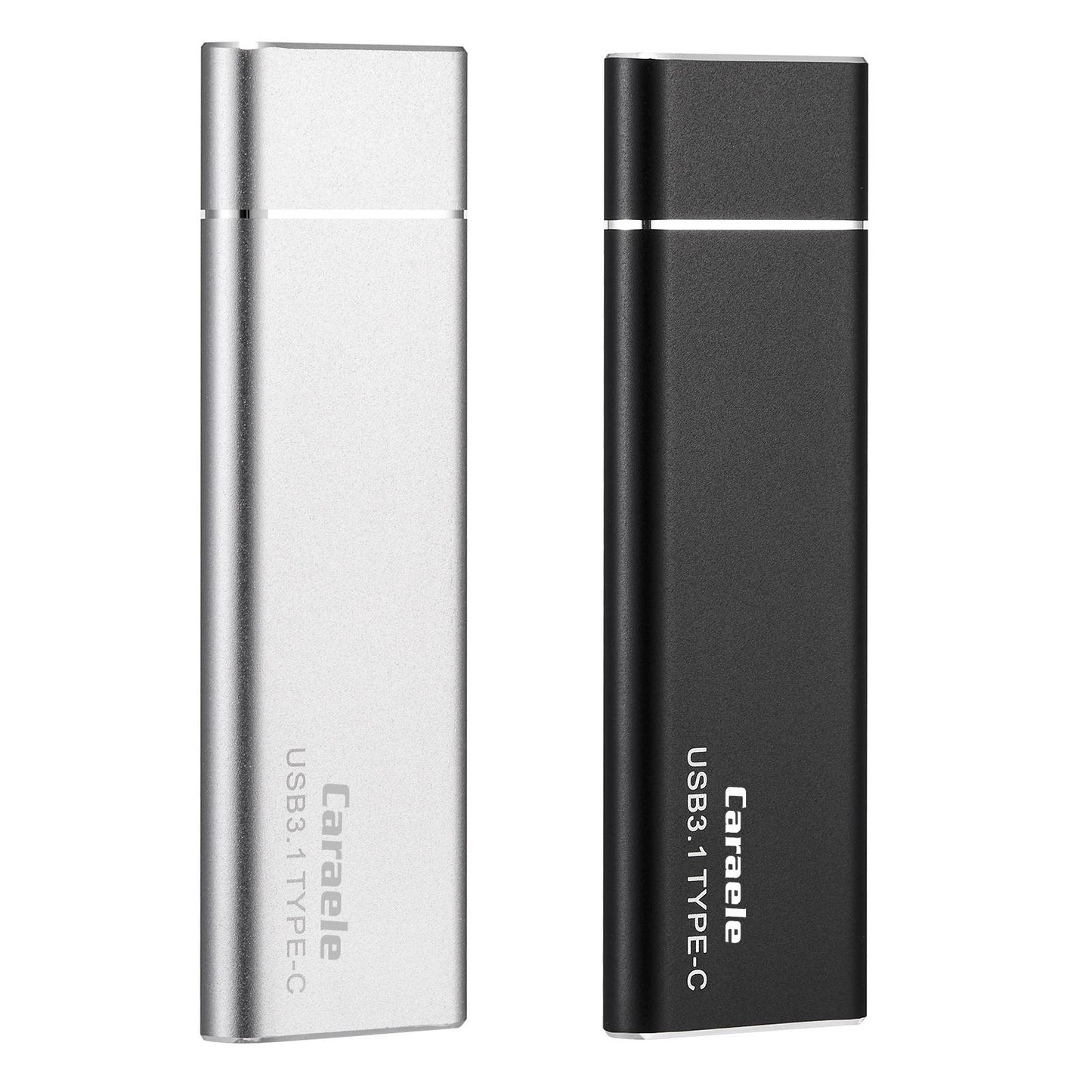 Portable 2TB External SSD Solid State Drive Typc C USB3.1 Compact Black