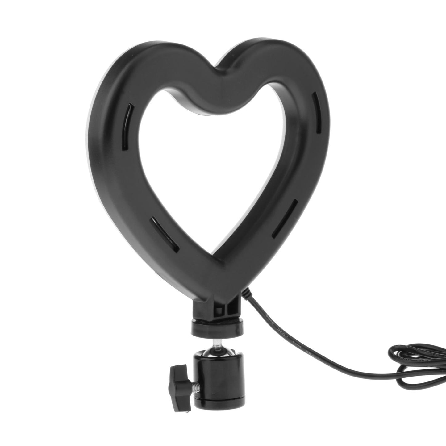 6 inch Heart LED Selfie Ring Light For Makeup Live Stream Cable Control