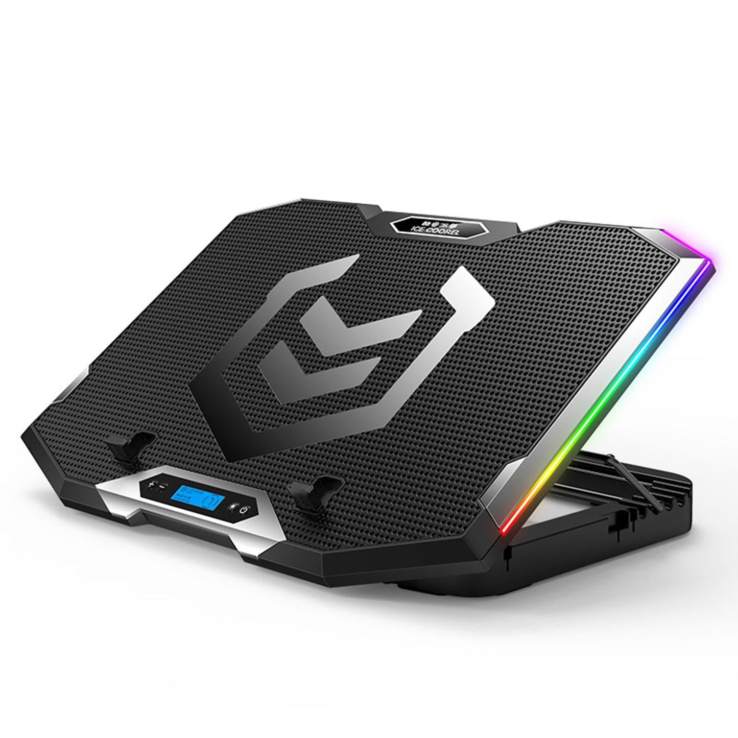 Gaming RGB Laptop Cooler Stand Cooling Pad for 12 to 18 Notebook Blue"