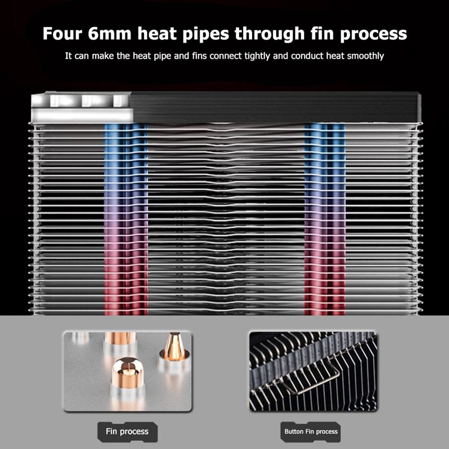 CR1200 Tower CPU Cooler Computer Cooling Fans 9cm Efficient 2300 rpm Compact