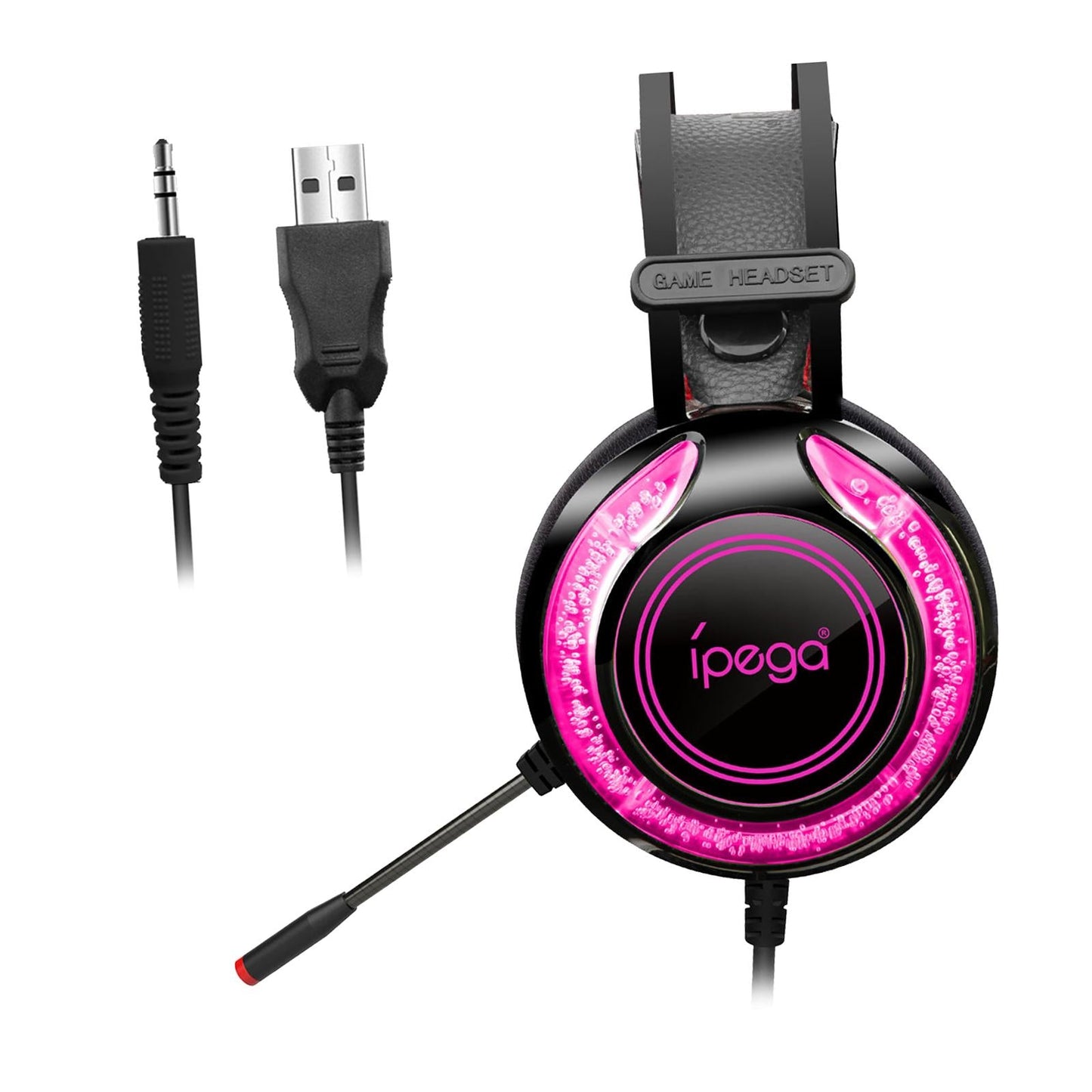 3.5mm Gaming Headset w/Mic RGB LED Headphones Stereo Bass For PS5/PS4/PC
