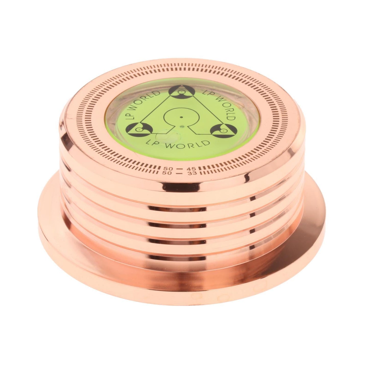 LP Vinyl Record Player 50Hz Turntable Disc Record Stabilizer Rose gold