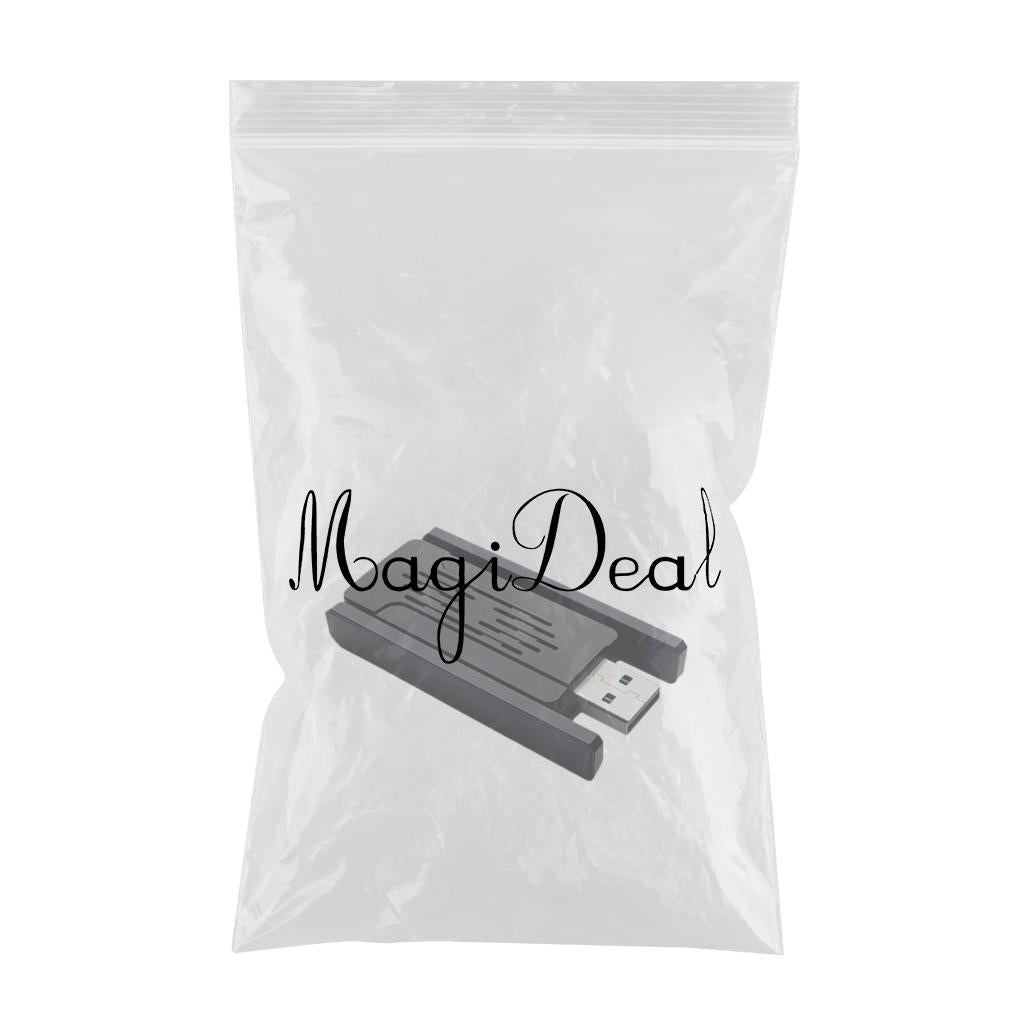 1300Mbps Dual Band USB 3.0 WiFi Adapter Dongle w/Antenna for Desktop Laptop