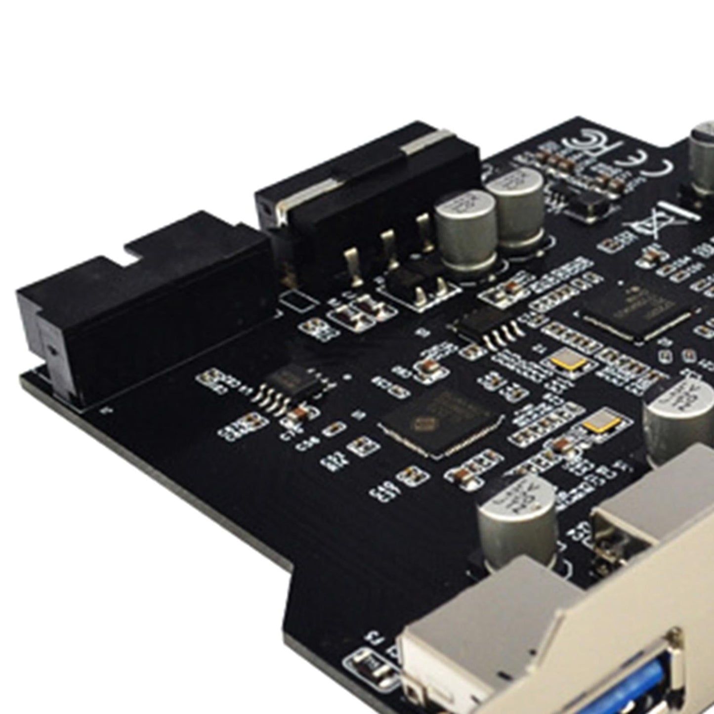 Super Speed 5 Port USB 3.0 to PCI-E Express Expansion Card Adapter Hub 19pin