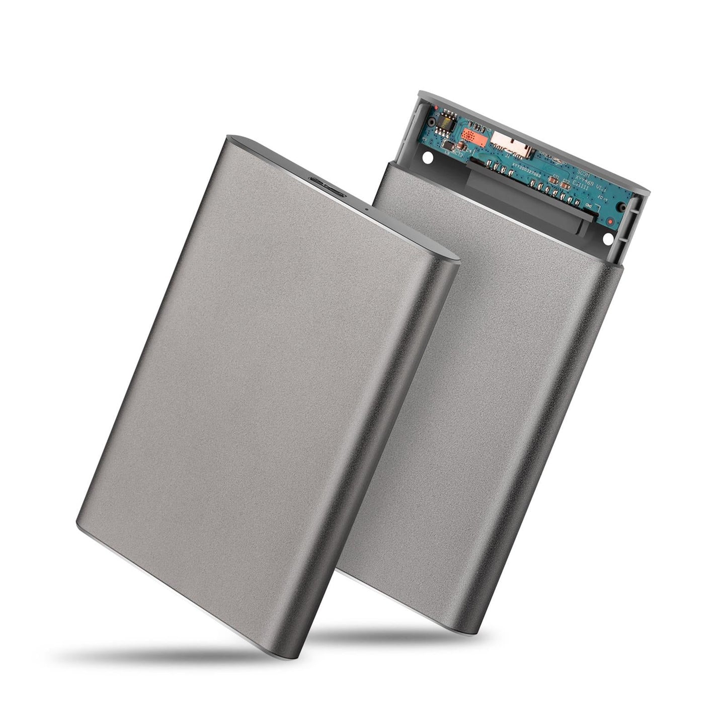 2.5in Portable USB 3.0 SATA 4TB Hard Drive Enclosure Tool Free  Silver