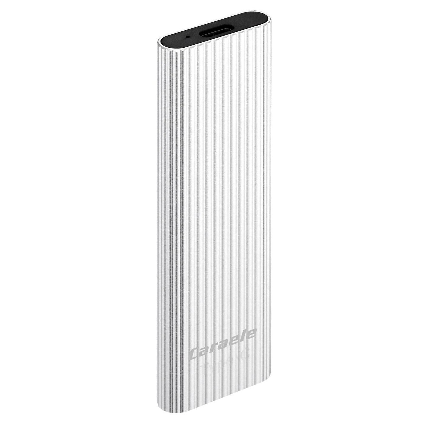 USB 3.0 2TB SSD External Portable USB 3.1 Gen-1 USB-C Compatible silver