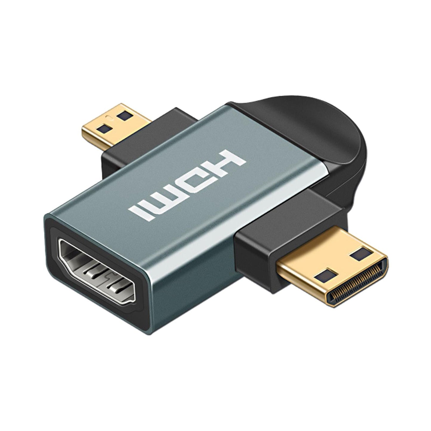 Micro HDMI Mini Male to Female HDMI Adapter 2K HD Connector Cable Converter