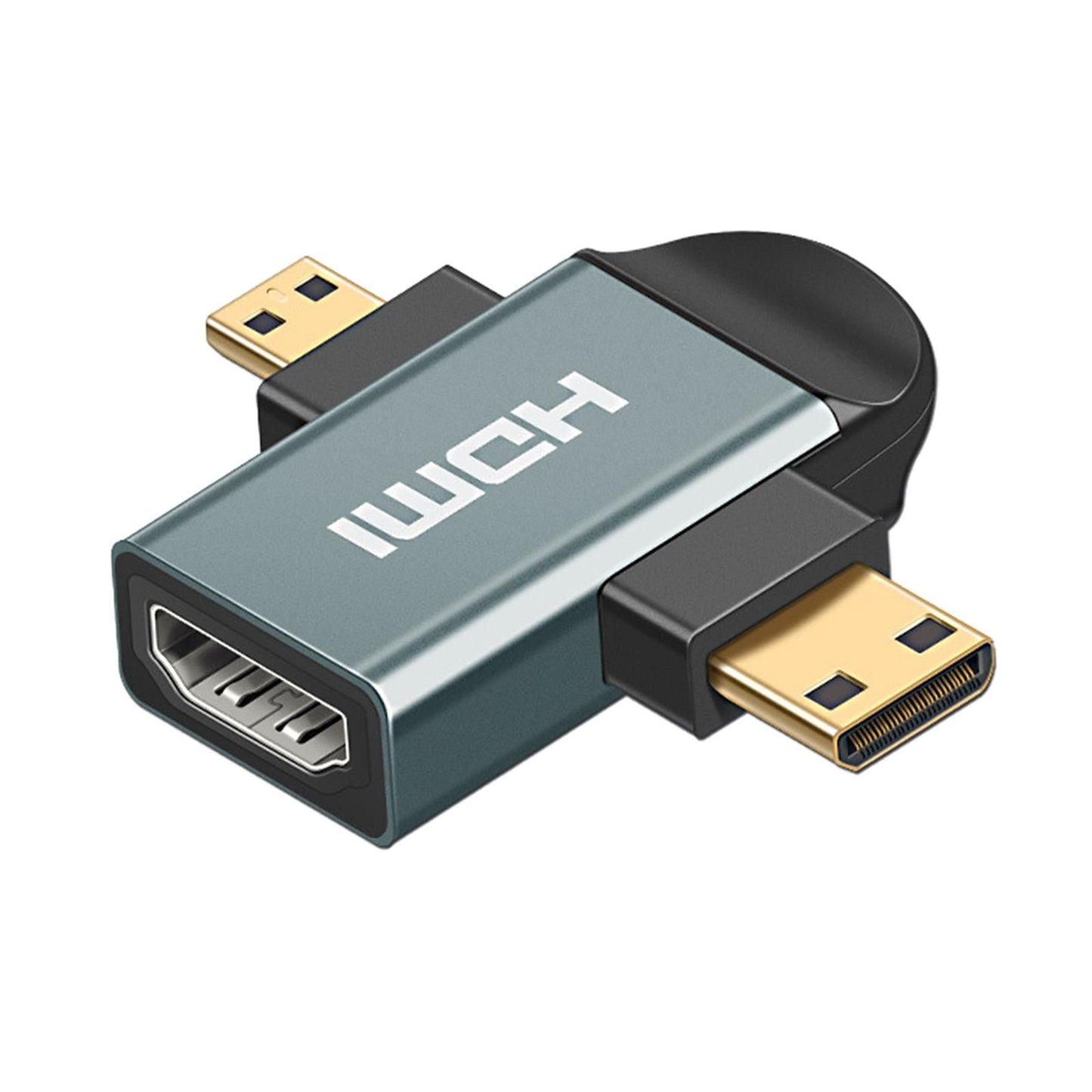 Micro HDMI Mini Male to Female HDMI Adapter 2K HD Connector Cable Converter