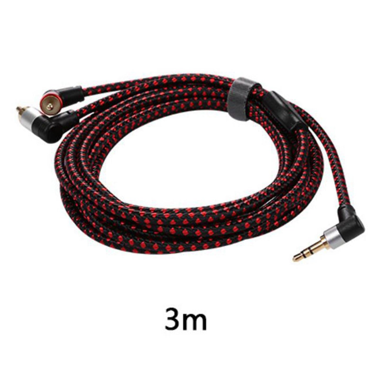3.5mm Male to 2 RCA Male Stereo Audio Cable Y Splitter Adaptor Cable 3 Meter