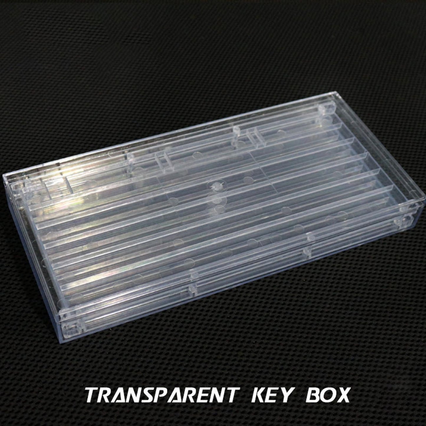 ABS Keycap Storage Box 2 Layers Dustproof Clear for Keycaps Collection