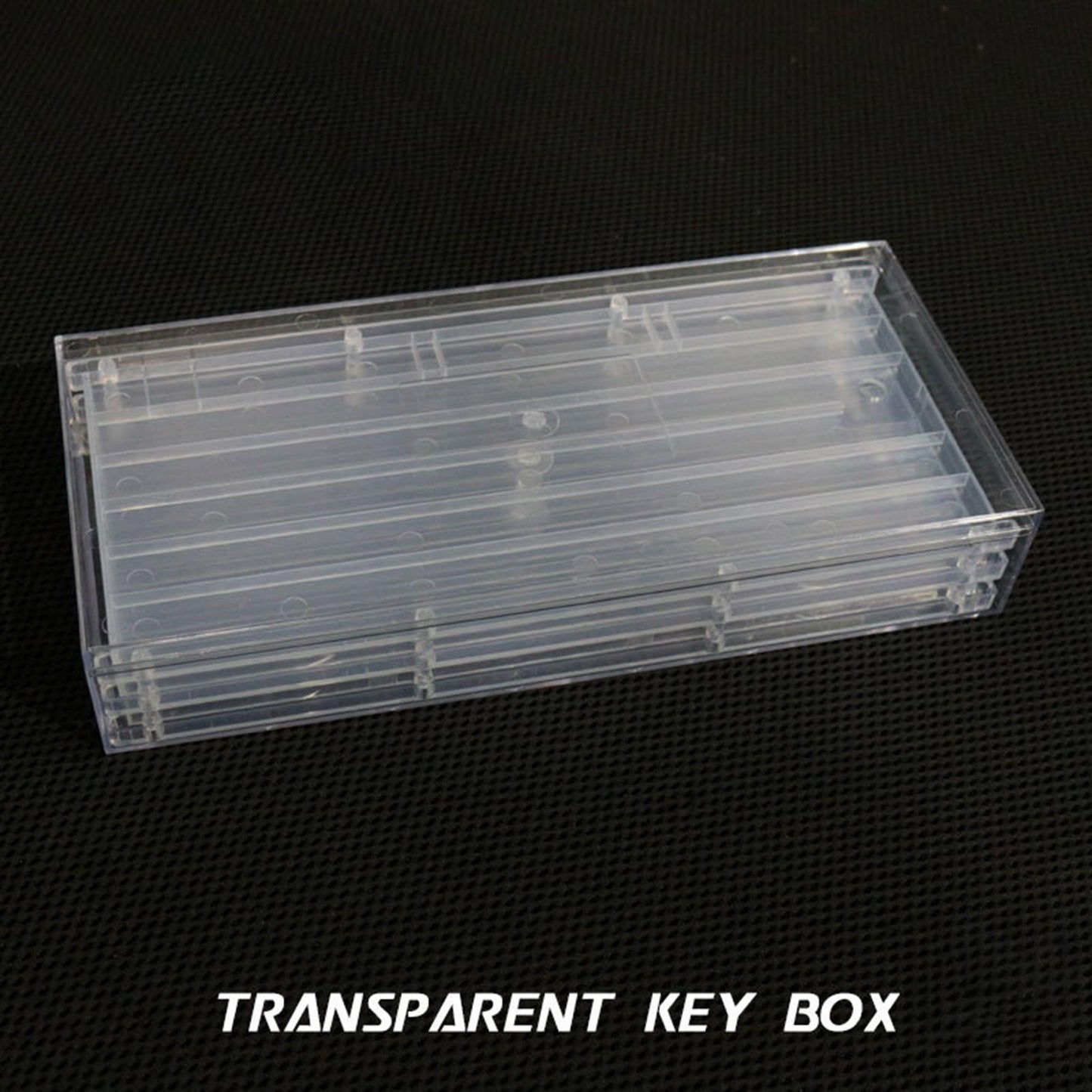 ABS Keycap Storage Box 2 Layers Dustproof Clear for Keycaps Collection