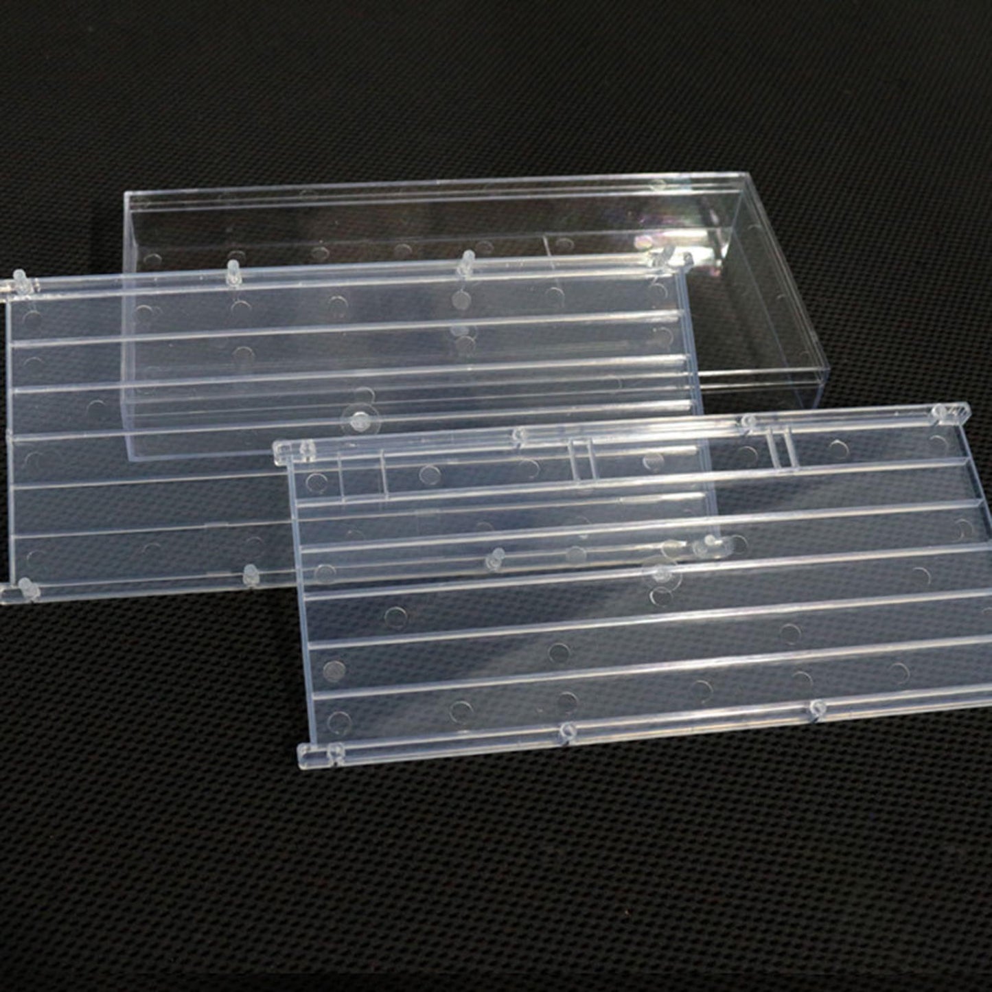 ABS Keycap Storage Box 2 Layers Dustproof Clear for Keycaps Collection