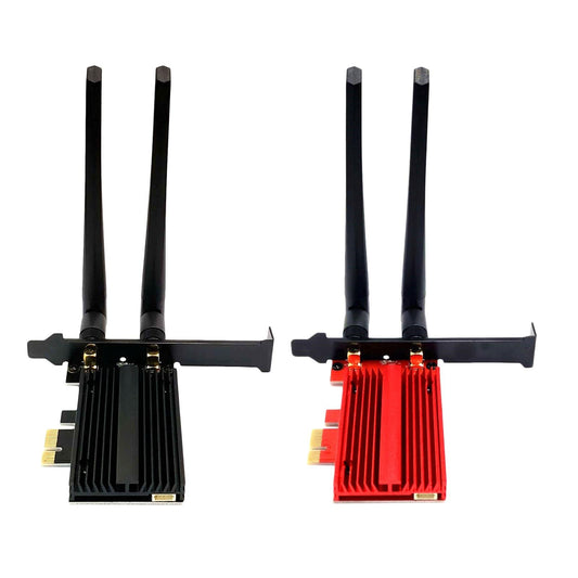 PCIe Wifi Adapter Cards Wi-Fi Card Ultra Low Latency for Desktop AX200 Red