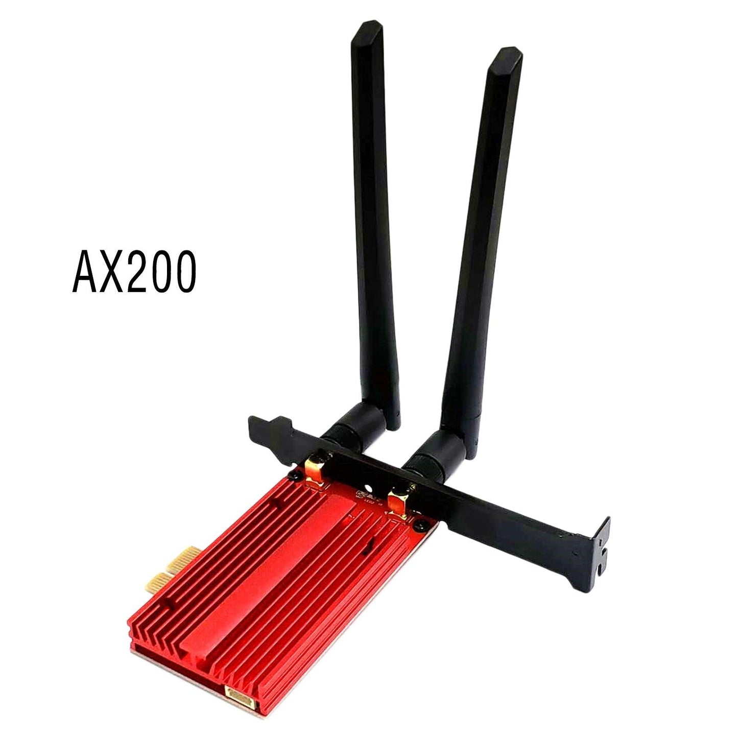 PCIe Wifi Adapter Cards Wi-Fi Card Ultra Low Latency for Desktop AX200 Red