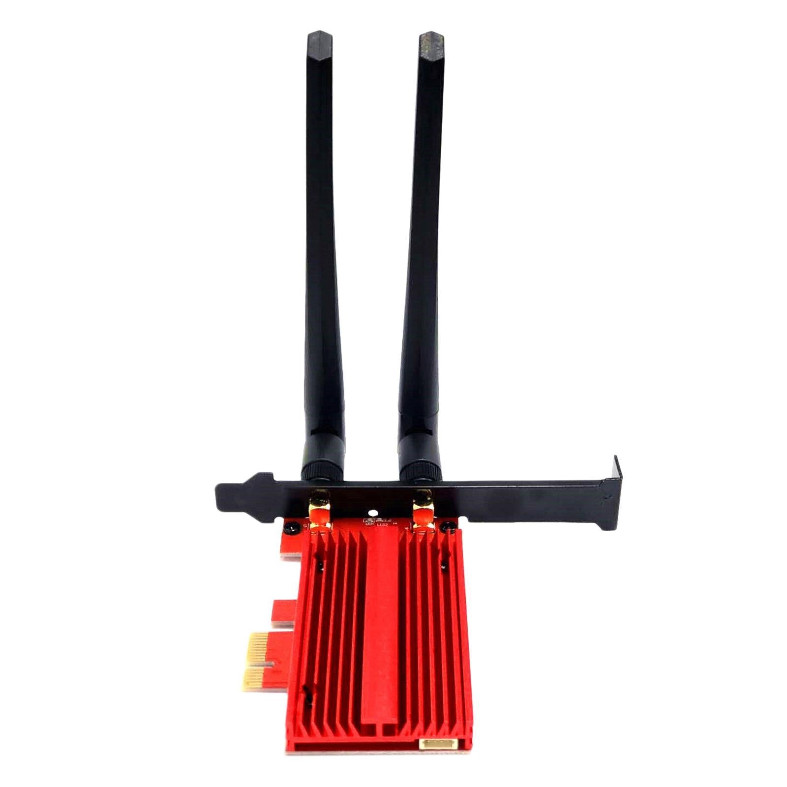 PCIe Wifi Adapter Cards Wi-Fi Card Ultra Low Latency for Desktop AX210 Red