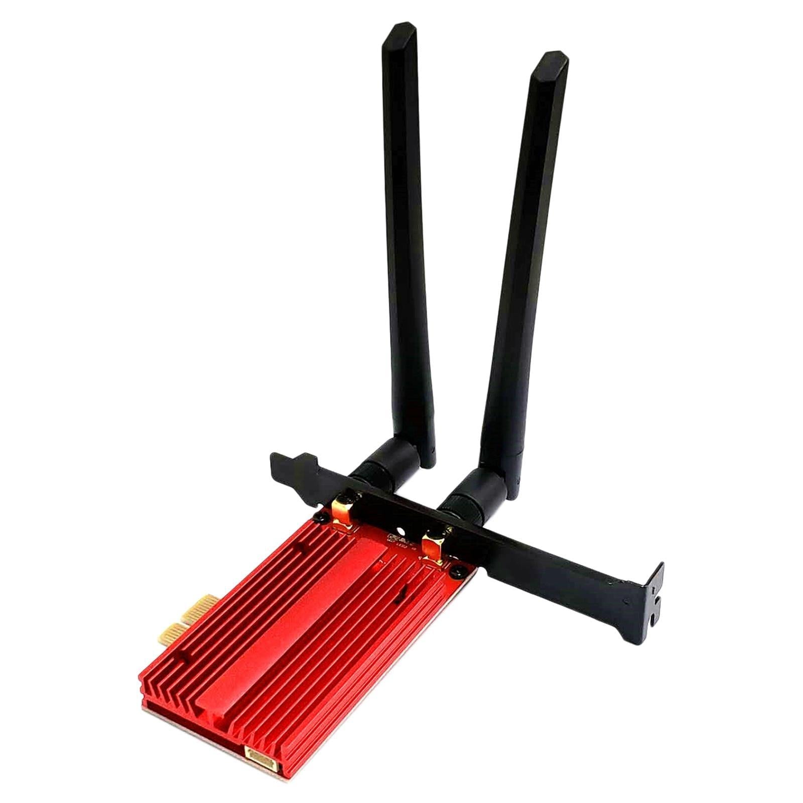 PCIe Wifi Adapter Cards Wi-Fi Card Ultra Low Latency for Desktop AX210 Red