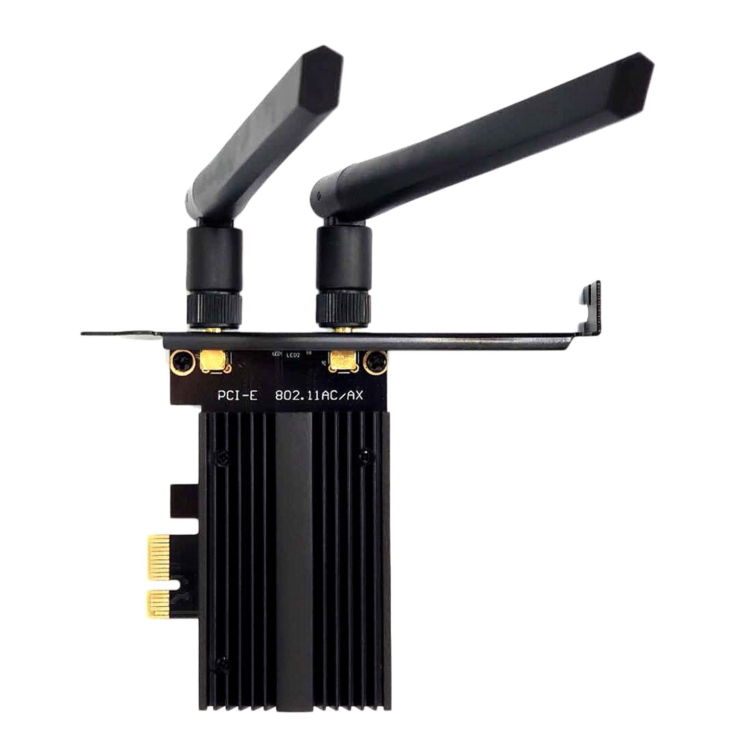 PCIe Wifi Adapter Cards Wi-Fi Card Ultra Low Latency for Desktop AX210 Black