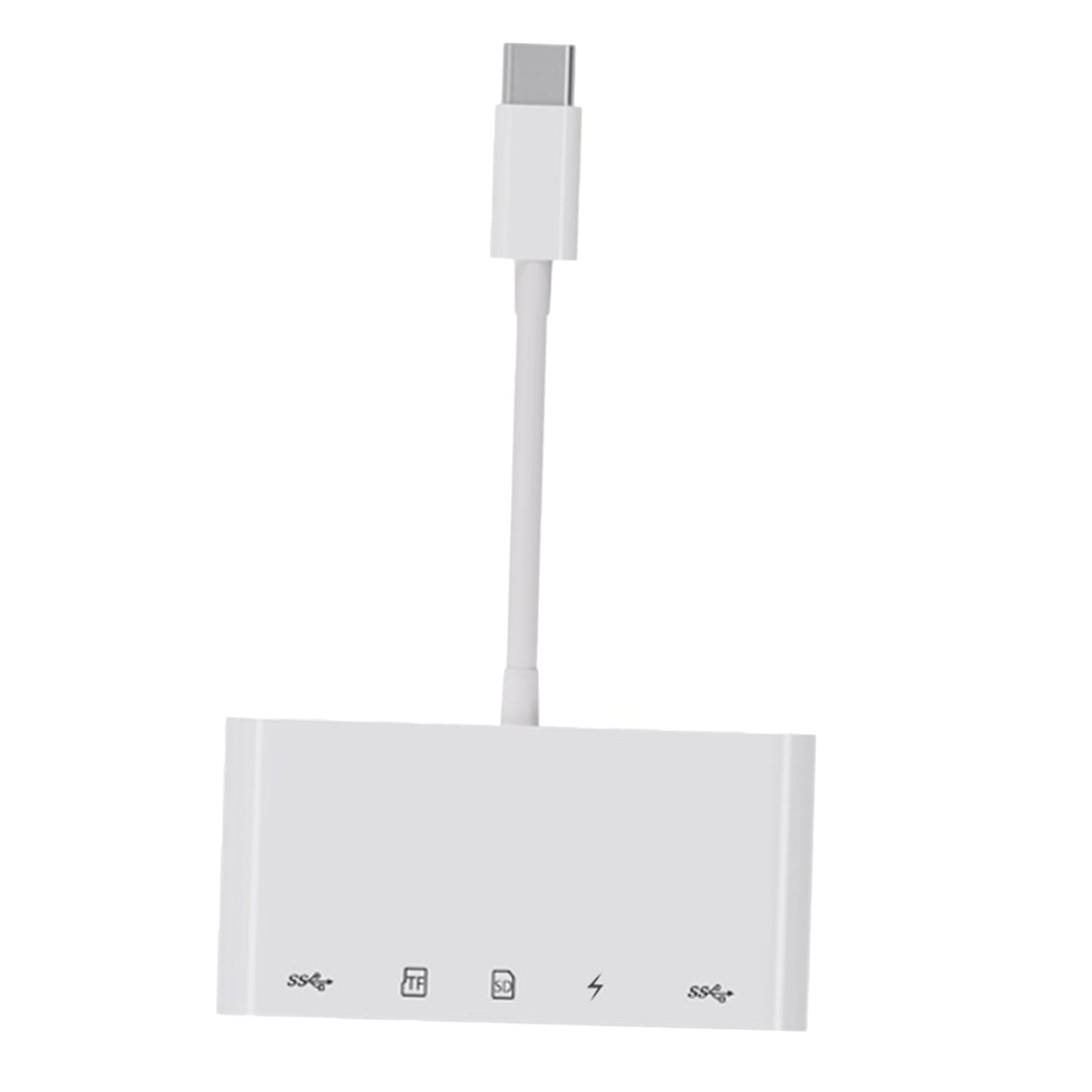 5 in 1 Type-C Hub Adapter USB3.0 Multi Charging Port Card Reader For MacBook