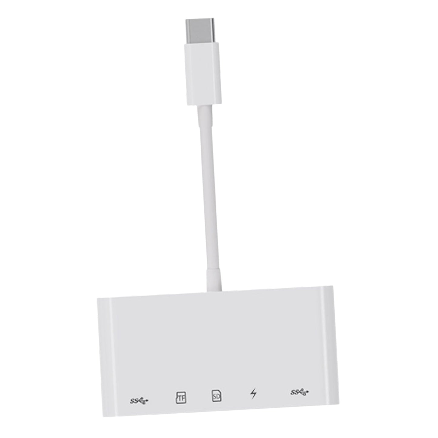 5 in 1 Type-C Hub Adapter USB3.0 Multi Charging Port Card Reader For MacBook