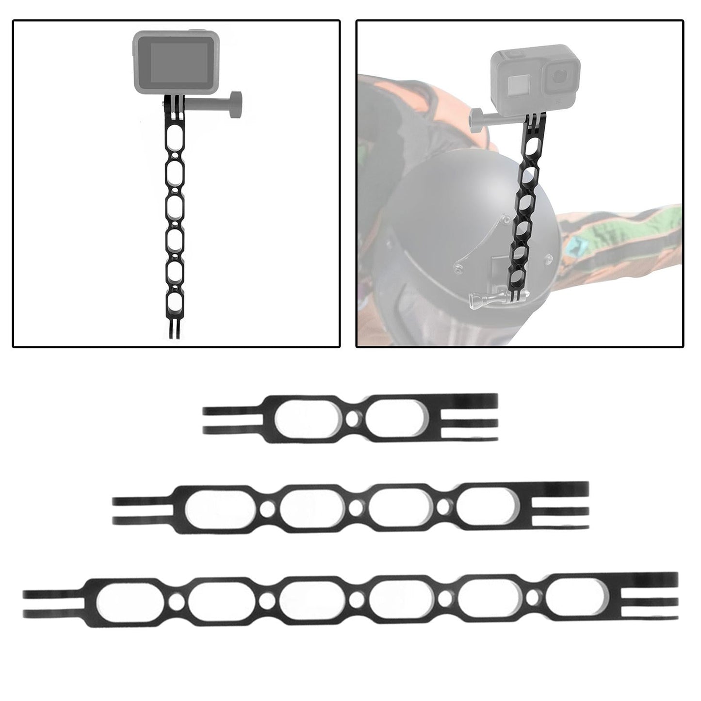 Selfie Extension Arm Lengthened Rod Bracket For insta360 for Gopro L 100mm