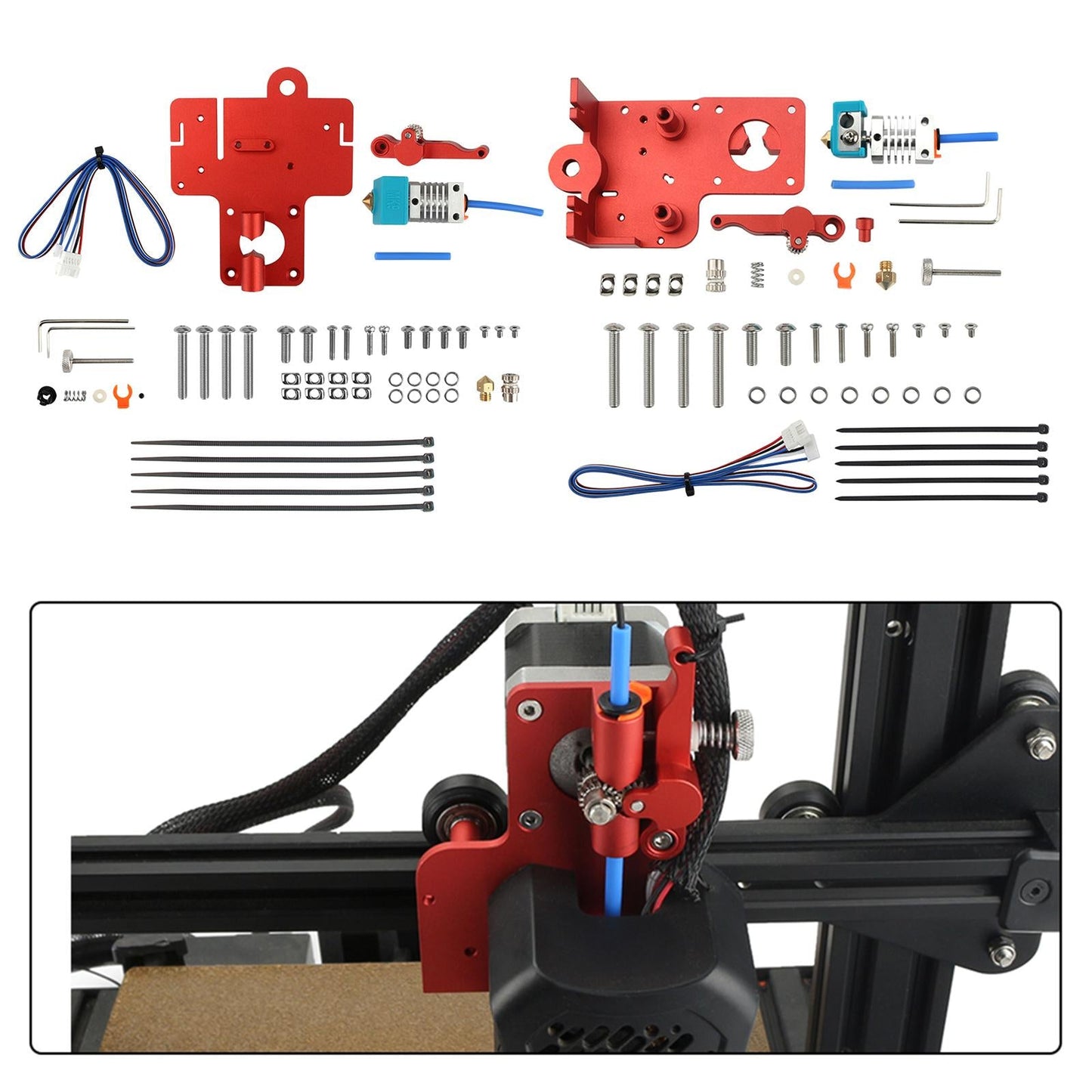 Aluminum Alloy Mounting Plate Sets for Ender 3 Ender 3 Pro Ender 3 V2 CR 10