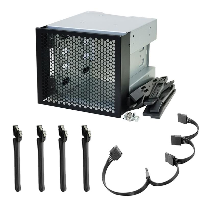 Durable 5 4 Bay 3.5 inch SSD HDD Cage Hard Drive Caddy Adapter Holder B"
