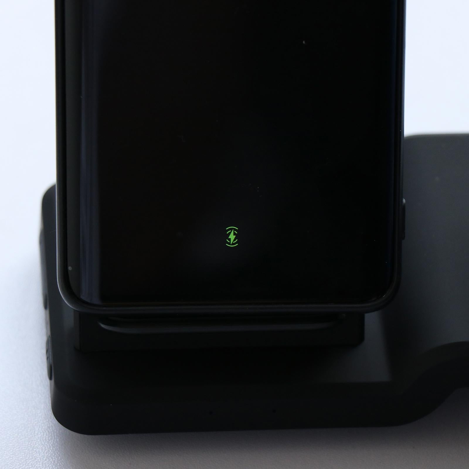 Clock Qi Wireless Charging Station Charger Pad Stand Fit for iPhone 11 Watch