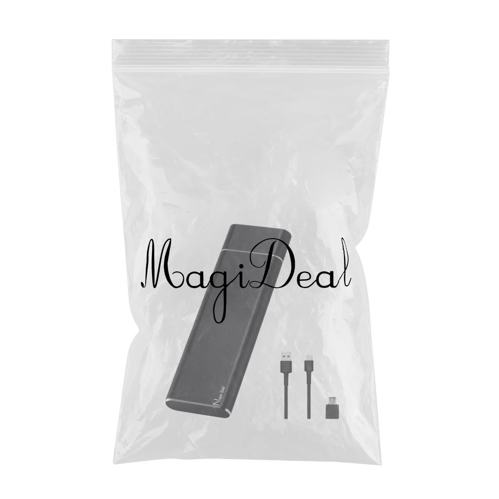 Portable USB 3.1 SSD 430MB/s Read Speed Solid State Drive Black 2TB
