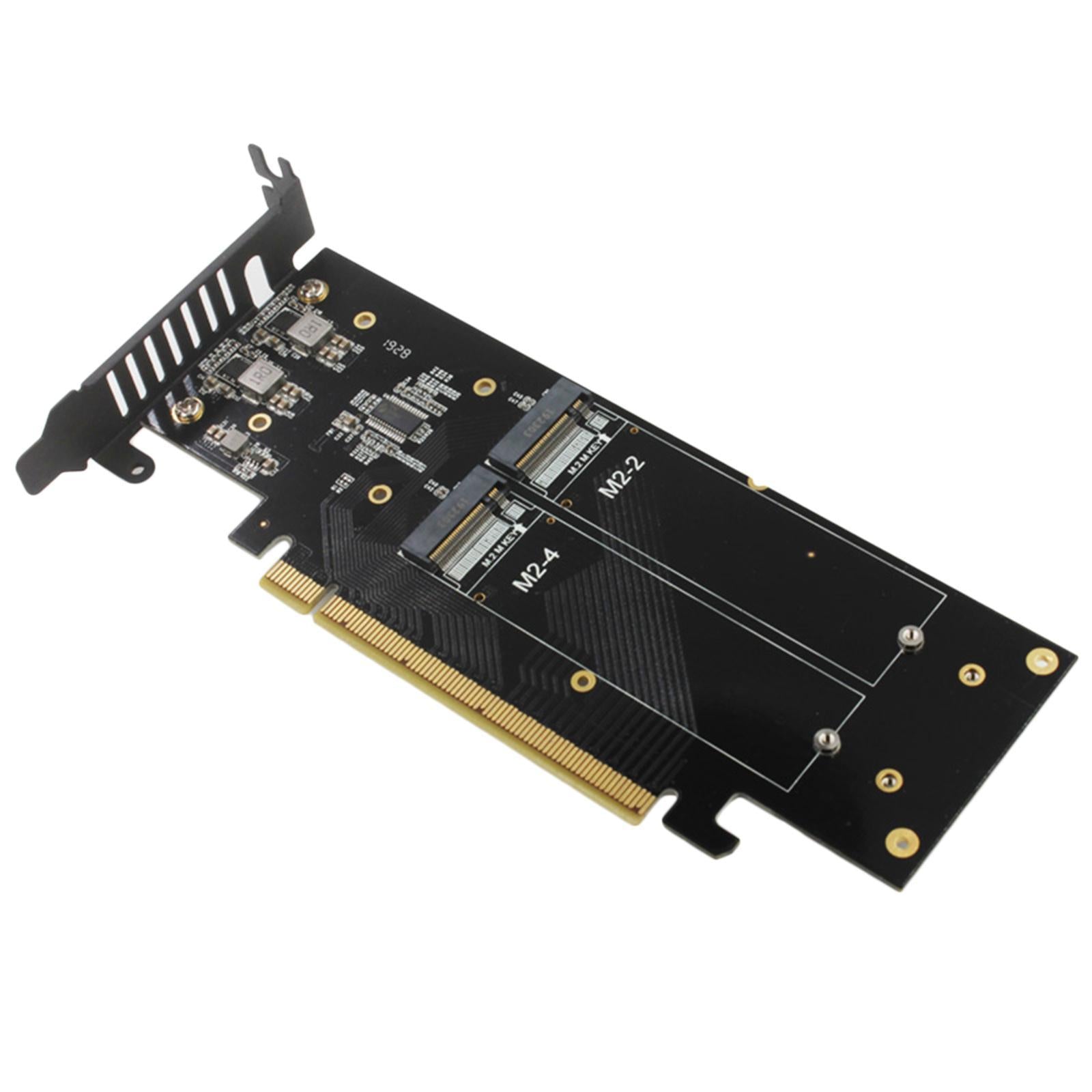 M.2 X16 to 4X NVME PCIE Adapter Expansion Card for VROC NVMe Raid ...