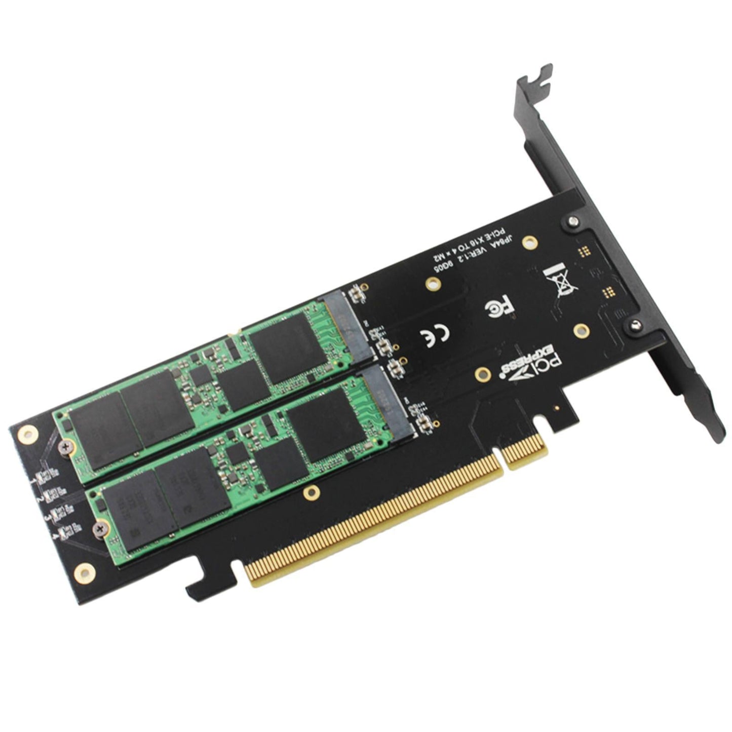 M.2 X16 to 4X NVME PCIE Adapter Expansion Card for VROC NVMe Raid