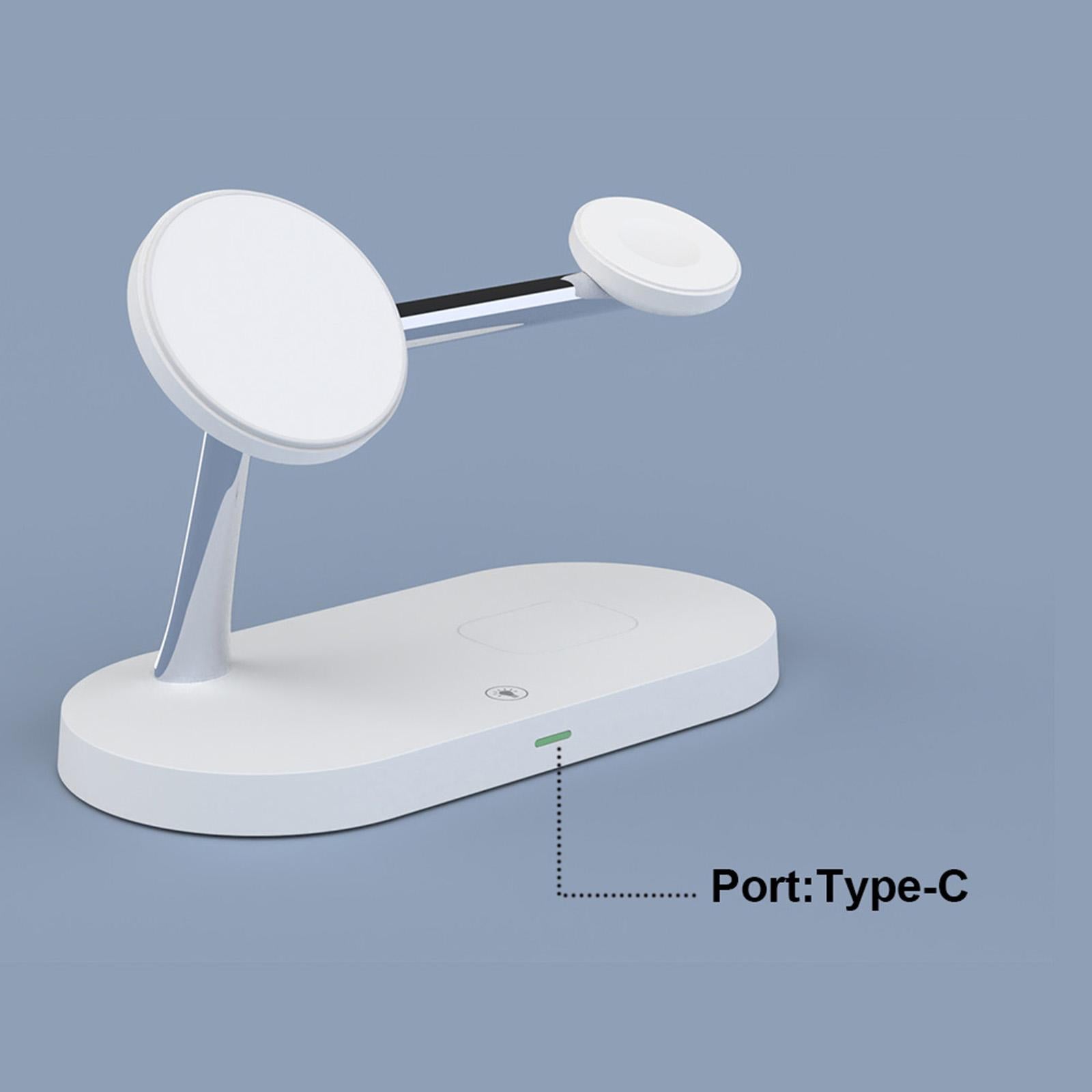 Magnetic Wireless Charger 15W Dock Fast Charging for Airpods 2/pro white