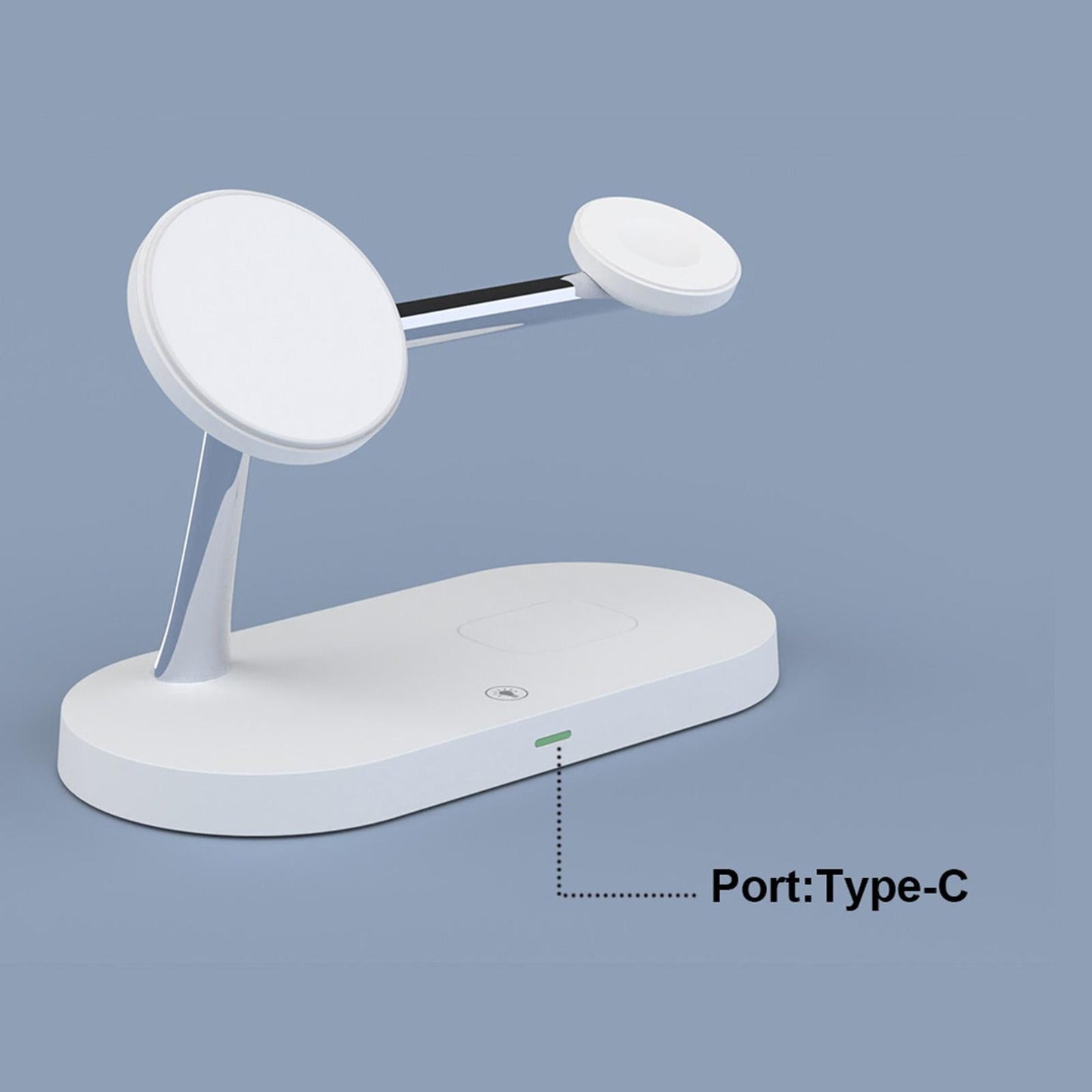Magnetic Wireless Charger 15W Dock Fast Charging for Airpods 2/pro white