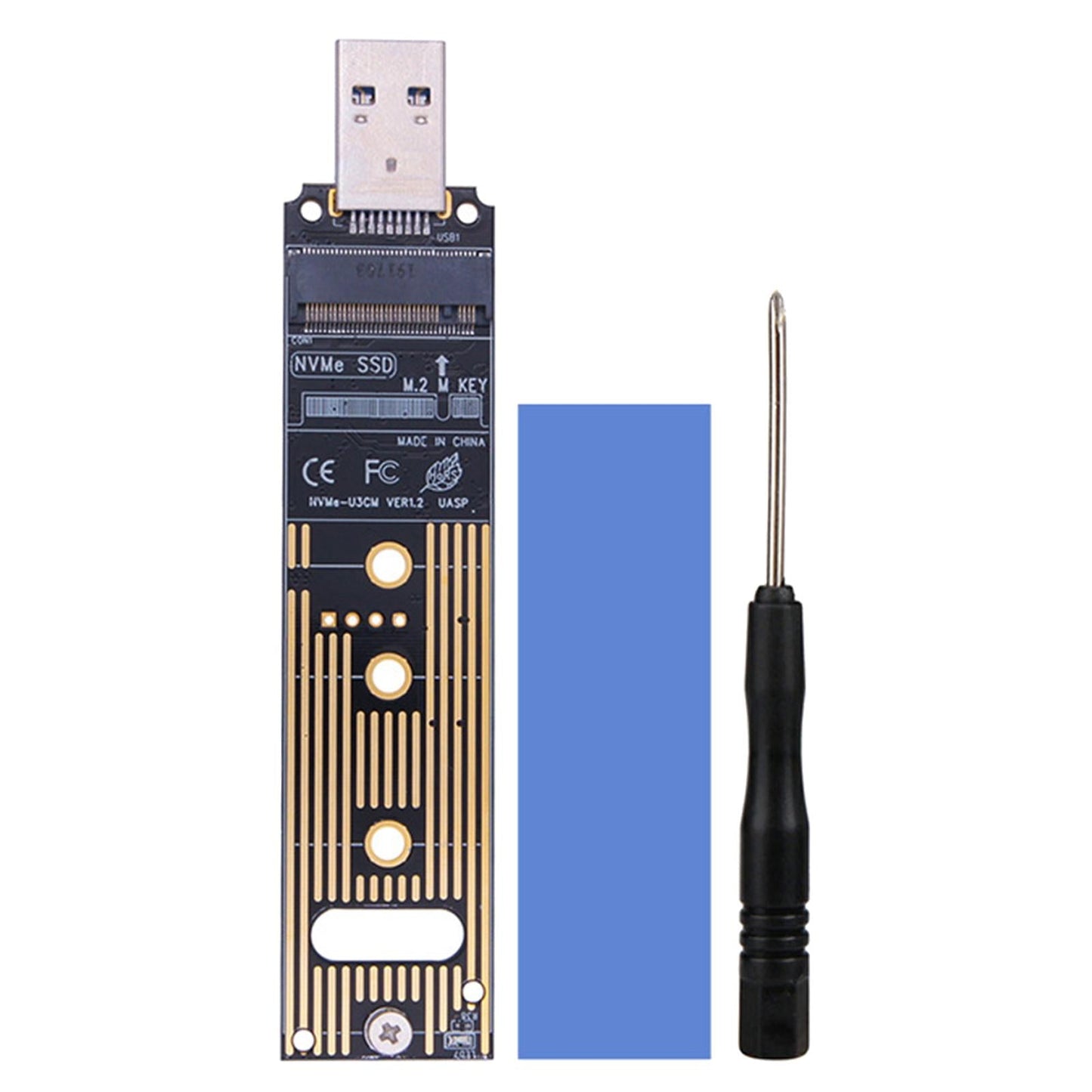 NVME to USB 3.1 Adapter Type A Card Converter Reader with Key B/Key B+M JMS583--USB3.1