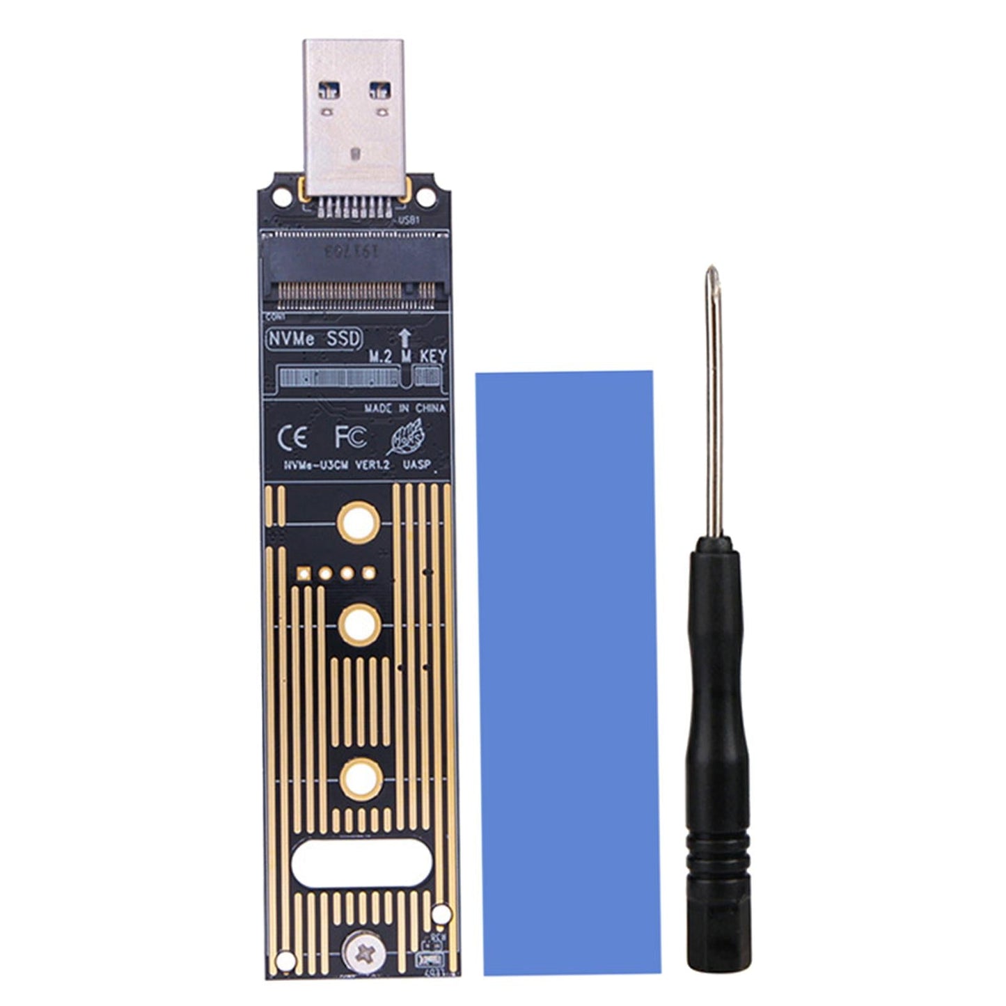 NVME to USB 3.1 Adapter Type A Card Converter Reader with Key B/Key B+M JMS583--USB3.1